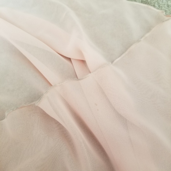 David’s Bridal Sequin mini dress sheer high low size 5 - Picture 8 of 8